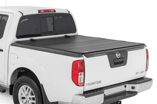 Rough Country - Rough Country Hard Tri-Fold Flip Up Bed Cover - 5' Bed - Nissan Frontier (05-21) - 49520501