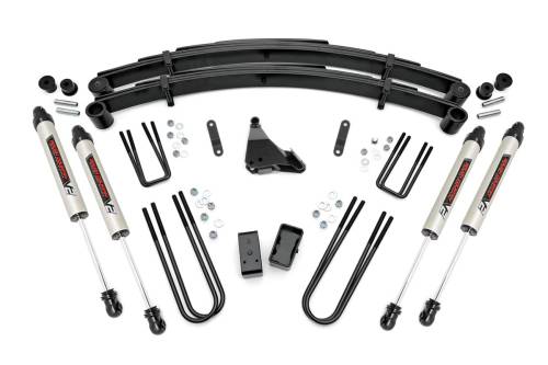 Rough Country - Rough Country 4 Inch Lift Kit - Rear Blocks - V2 - Ford Super Duty 4WD (99-04) - 49570