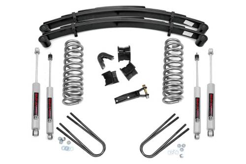 Rough Country - Rough Country 4 Inch Lift Kit - Rear Springs - Ford F-100 4WD (1970-1976) - 500-70-76.20