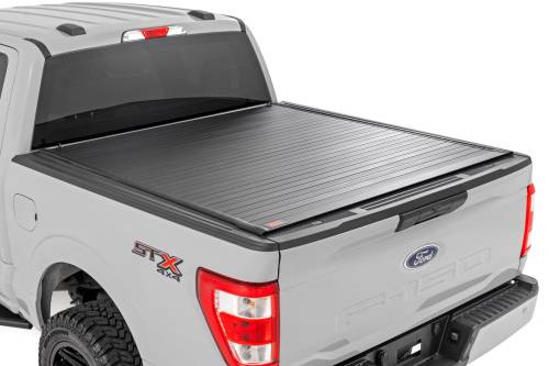 Rough Country - Rough Country Hard Roll Up Bed Cover - 5'7" Bed - Ford F-150 (15-24)/F-150 Lightning (22-24) - 50221550