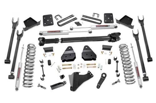 Rough Country - Rough Country 6 Inch Lift Kit - Diesel - 4-Link - FR D/S - Ford Super Duty (17-22) - 50721