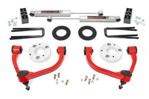 Rough Country - Rough Country 3 Inch Lift Kit - Ford F-150 4WD (2009-2013) - 51013RED