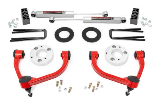 Rough Country - Rough Country 3 Inch Lift Kit - Ford F-150 4WD (2014-2020) - 51014RED