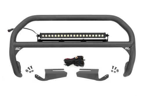 Rough Country - Rough Country Nudge Bar - 20 Inch Black Single Row LED - OE Modular Steel - - Ford Bronco (21-23) - 51101