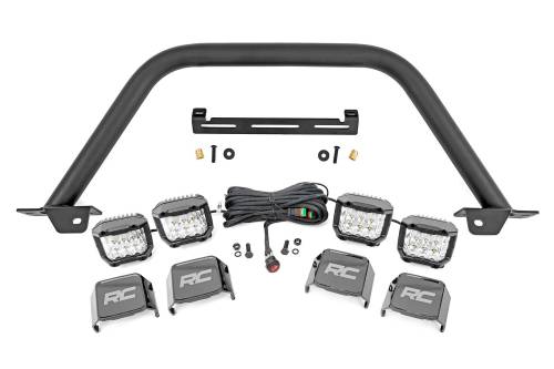 Rough Country - Rough Country Safari Bar - 3" OSRAM (Quad) - Wide - OE Modular Steel - Ford Bronco (21-23) - 51115