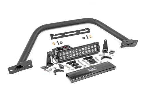 Rough Country - Rough Country Safari Bar - 12" LED Light Bar - Black - Dual Row - OE Modular Steel - Ford Bronco (21-23) - 51118