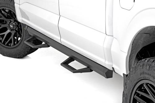 Rough Country - Rough Country SRL2 Adj Aluminum Step - Crew Cab - Ford F-150/Lightning/F-250/F-350/Raptor (15-24) - 51141