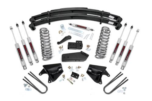 Rough Country - Rough Country 4 Inch Lift Kit - Quad Front Shocks - Rear Springs - Ford F-150 (80-96) - 52033