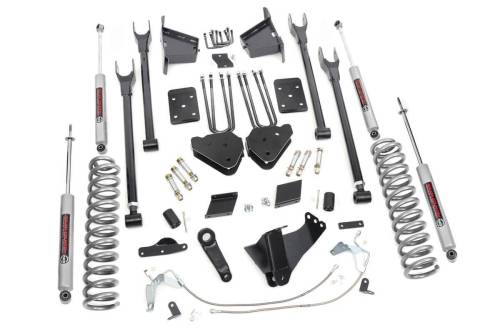 Rough Country - Rough Country 6 Inch Lift Kit -4-Link - No OVLD - Ford F-250 Super Duty (15-16) - 527.20