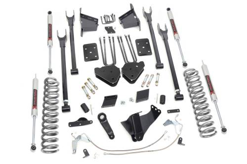 Rough Country - Rough Country 6 Inch Lift Kit -4-Link - No OVLD - M1 - Ford Super Duty 4WD (15-16) - 52740