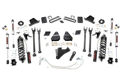 Rough Country - Rough Country 6 Inch Lift Kit -4-Link - No OVLD - C/O V2 - Ford Super Duty (15-16) - 52758