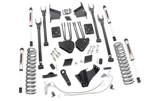 Rough Country - Rough Country 6 Inch Lift Kit -4-Link - No OVLD - V2 - Ford Super Duty 4WD (15-16) - 52770