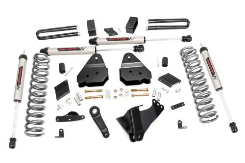 Rough Country - Rough Country 4.5 Inch Lift Kit - No OVLD - V2 - Ford Super Duty 4WD (2011-2014) - 53070