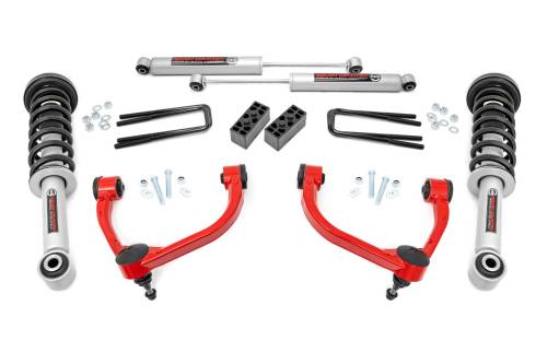 Rough Country - Rough Country 3 Inch Lift Kit - N3 Struts - Ford F-150 4WD (2009-2013) - 54431RED