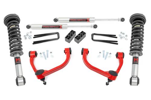 Rough Country - Rough Country 3 Inch Lift Kit - M1 Struts - Ford F-150 4WD (2009-2013) - 54440RED