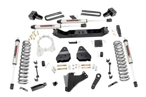 Rough Country - Rough Country 4.5 Inch Lift Kit - Dually - V2 - Ford Super Duty 4WD (2017-2022) - 55970