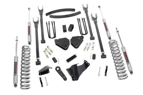 Rough Country - Rough Country 6 Inch Lift Kit - Gas - 4-Link - No OVLDS - Ford F-250/F-350 Super Duty (05-07) - 578.20