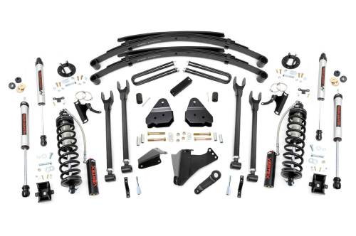 Rough Country - Rough Country 6 Inch Lift Kit - Diesel - 4 Link - RR Spring - C/O V2 - Ford Super Duty (05-07) - 58258