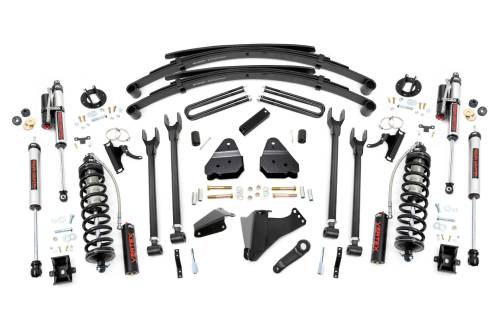 Rough Country - Rough Country 6 Inch Lift Kit - Diesel - 4 Link - RR Spring - C/O Vertex - Ford Super Duty (05-07) - 58259