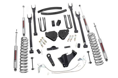 Rough Country - Rough Country 6 Inch Lift Kit - Diesel - 4 Link - Ford F-250/F-350 Super Duty (08-10) - 584.20