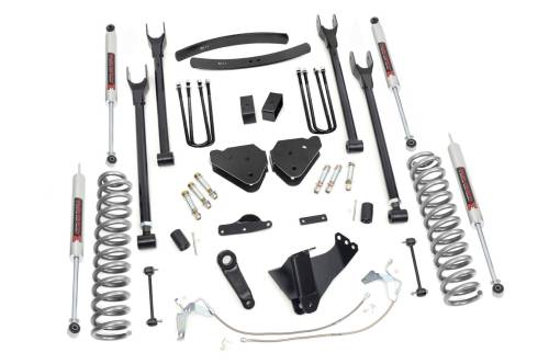 Rough Country - Rough Country 6 Inch Lift Kit - Diesel - 4 Link - M1 - Ford Super Duty 4WD (08-10) - 58440