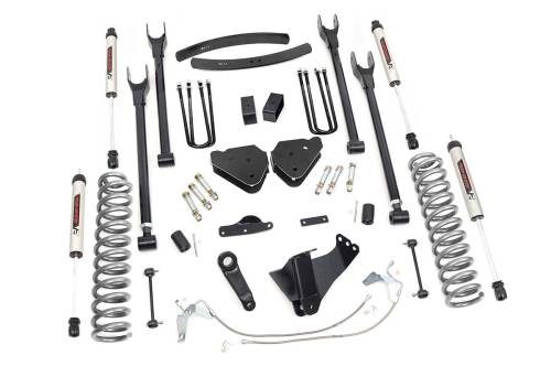 Rough Country - Rough Country 6 Inch Lift Kit - Diesel - 4 Link - V2 - Ford Super Duty 4WD (08-10) - 58470