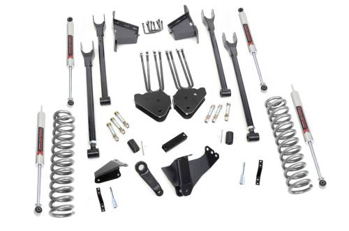 Rough Country - Rough Country 8 Inch Lift Kit - 4 Link - RR Blocks - M1 - Ford Super Duty (05-07) - 59140