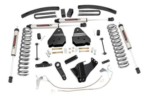 Rough Country - Rough Country 6 Inch Lift Kit - Diesel - V2 - Ford Super Duty 4WD (2008-2010) - 59470