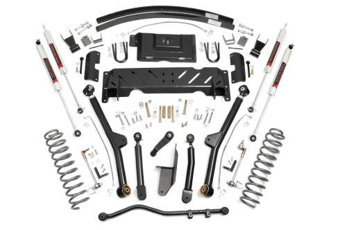 Rough Country - Rough Country 4.5 Inch Lift Kit - Long Arm - AAL - NP242 - M1 - Jeep Cherokee XJ 4WD (84-01) - 61640