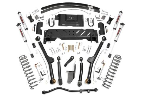 Rough Country - Rough Country 4.5 Inch Lift Kit - Long Arm - AAL - NP242 - V2 - Jeep Cherokee XJ 4WD (84-01) - 61670