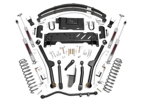 Rough Country - Rough Country 6.5 Inch Lift Kit - Long Arm - NP242 - Jeep Cherokee XJ 4WD (84-01) - 61822