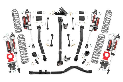 Rough Country - Rough Country 3.5 Inch Lift Kit - Adj Lower - FR D/S - Vertex - Jeep Wrangler JL (18-23) - 62850