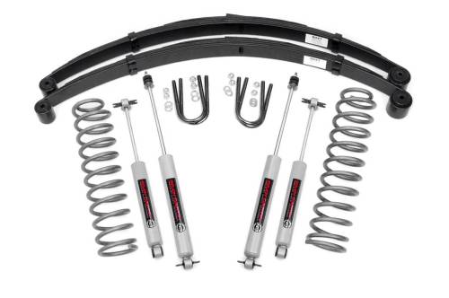 Rough Country - Rough Country 3 Inch Lift Kit - RR Springs - Jeep Cherokee XJ 2WD/4WD (1984-2001) - 630N2