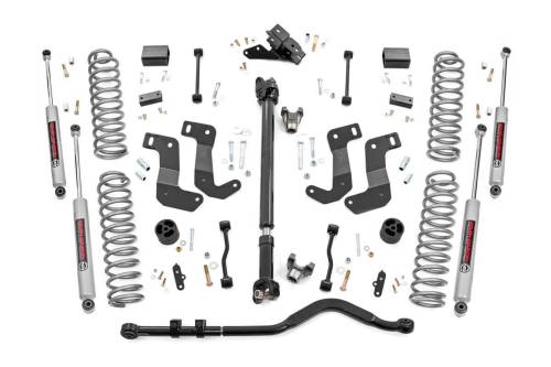 Rough Country - Rough Country 3.5 Inch lift Kit - C/A Drop - FR D/S - Jeep Wrangler JL 4WD (18-23) - 65431