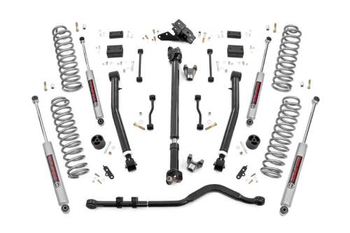 Rough Country - Rough Country 3.5 Inch Lift Kit - Adj Lower - FR D/S - Jeep Wrangler JL (18-23) - 65531