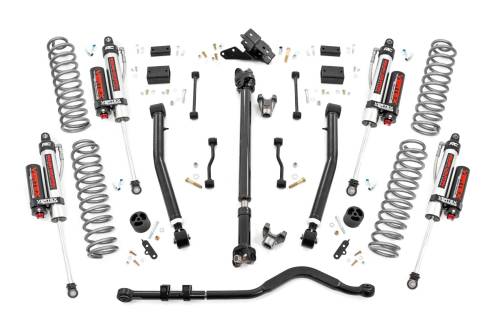 Rough Country - Rough Country 3.5 Inch Lift Kit - Adj Lower - FR D/S - Vertex - Jeep Wrangler JL (18-23) - 65550