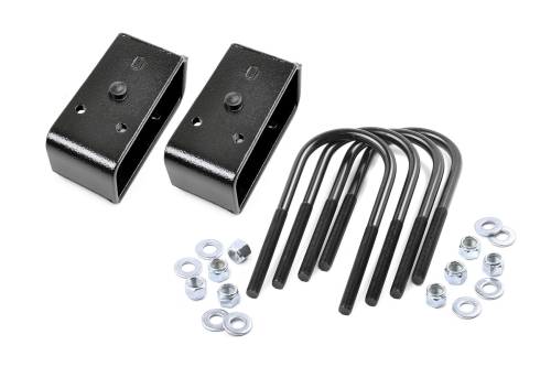 Rough Country - Rough Country 2 Inch Block & U-Bolt Kit - Ford Super Duty 2WD/4WD (2005-2010) - 6557