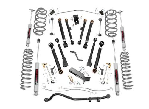 Rough Country - Rough Country 4 Inch Lift Kit - X-Series - Jeep Wrangler TJ 4WD (1997-2006) - 66130