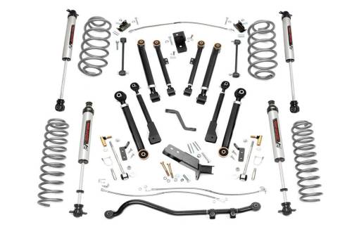 Rough Country - Rough Country 4 Inch Lift Kit - X-Series - V2 - Jeep Wrangler TJ 4WD (1997-2006) - 66171