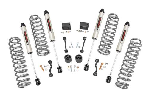 Rough Country - Rough Country 2.5 Inch Lift Kit - Coils - V2 - Jeep Wrangler JL Rubicon (18-23) - 66670