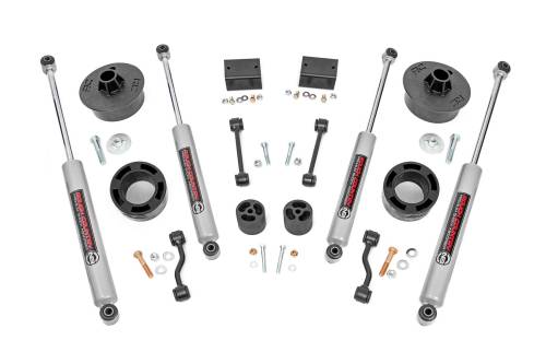 Rough Country - Rough Country 2.5 Inch Lift Kit - Spacers - N3 - Jeep Wrangler JL 4WD (2018-2023) - 67730