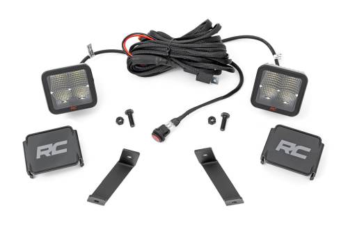 Rough Country - Rough Country LED Light Kit - Ditch Mount - 2" Spectrum Pair - Spot - Jeep Cherokee KL (14-21) - 70084