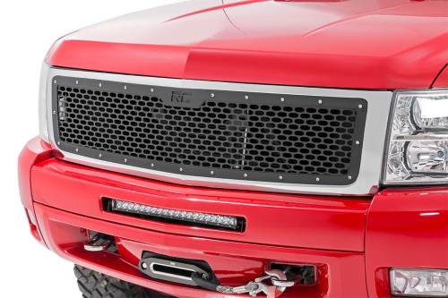 Rough Country - Rough Country Mesh Grille - Chevy Silverado 1500 2WD/4WD (2007-2013) - 70194