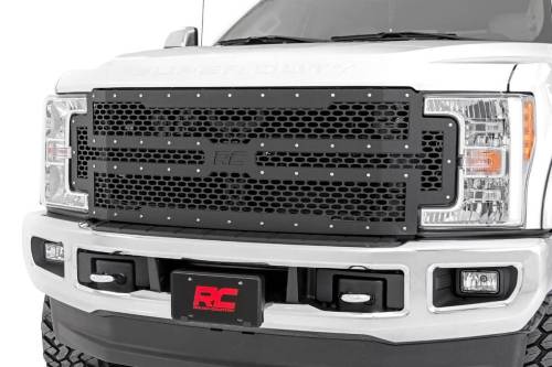 Rough Country - Rough Country Mesh Grille - Ford Super Duty 2WD/4WD (2017-2019) - 70213