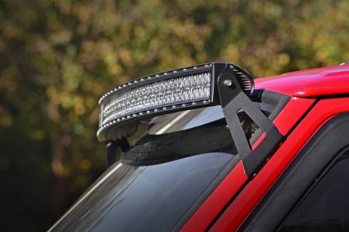 Rough Country - Rough Country LED Light Mount - Upper Windshield - 50" Curved - Jeep Cherokee XJ (84-01) - 70517