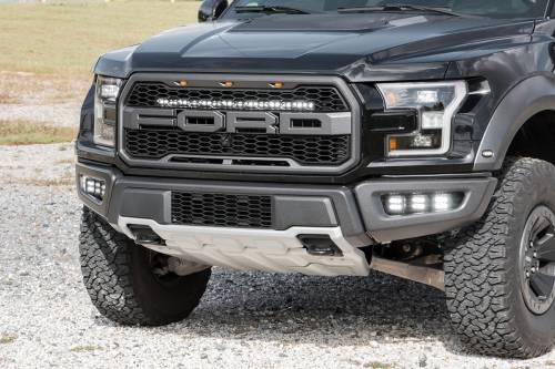 Rough Country - Rough Country LED Light - Grille Mount - 30" Black Single Row - Ford Raptor (17-20) - 70702