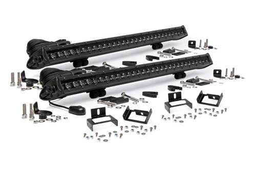 Rough Country - Rough Country LED Light - Grill Mnt - 30" Black Single Row Pair - Ford Super Duty (11-16) - 70771