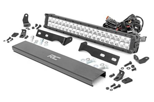 Rough Country - Rough Country Jeep 20in LED Bumper Kit - Chrome Series w/ Cool White DRL (11-20 WK2 Grand Cherokee) - 70775