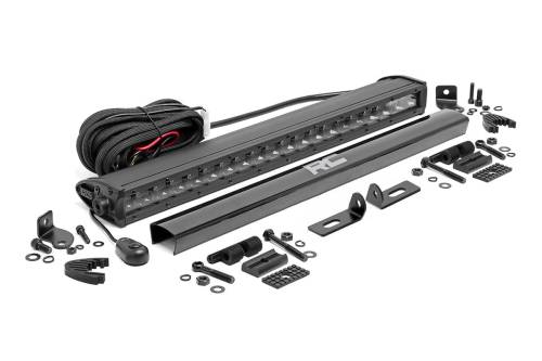 Rough Country - Rough Country LED Light - Bumper Mount - 20" Black Single Row - Ford Ranger (19-23) - 70815