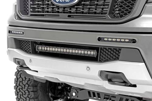 Rough Country - Rough Country LED Light - Bumper Mount - 6" Black Slimline Pair - Ford Ranger (19-23) - 70829